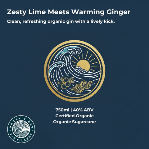 Lime & Ginger Certified Organic Gin 750ml